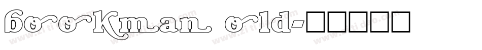 bookman old字体转换